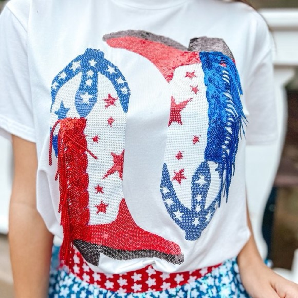 Queen of Sparkles boot tee! Worn once